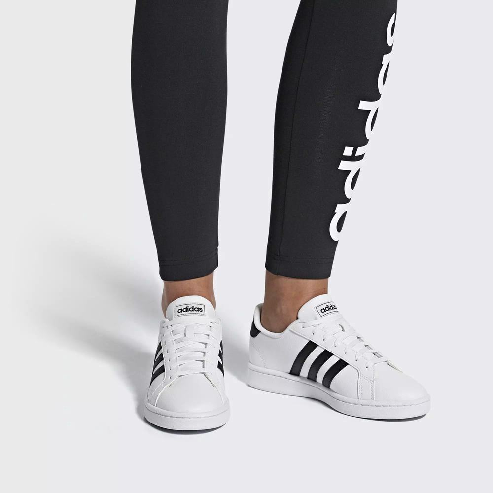 Adidas Grand Court Zapatillas De Tenis Blancos Para Mujer (MX-65789)